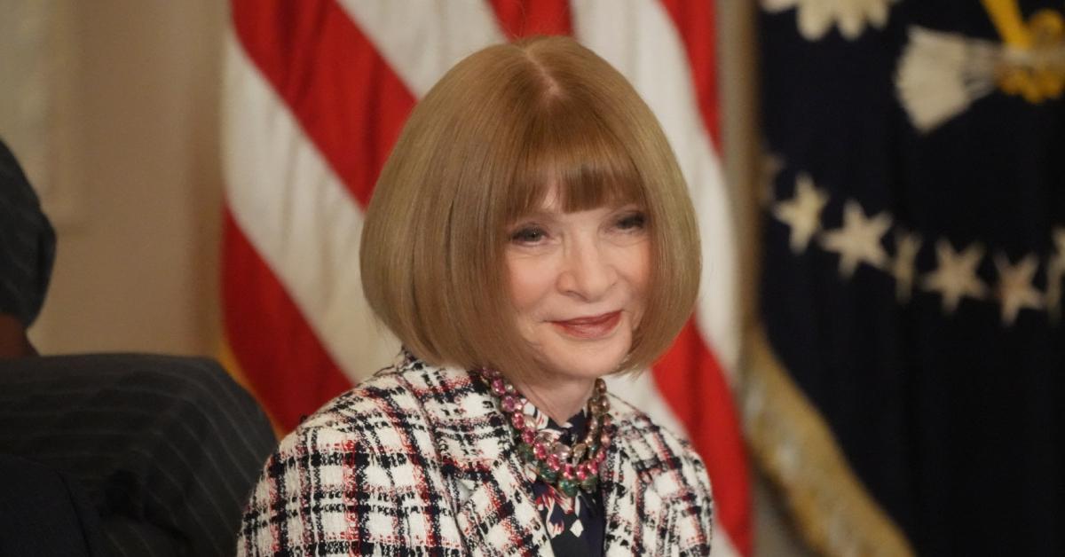 Anna Wintour at President Joe Biden's White House medal ceremony