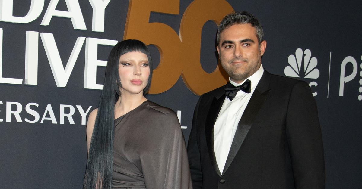 (l-r): Lady Gaga and her fiance, Michael Polansky