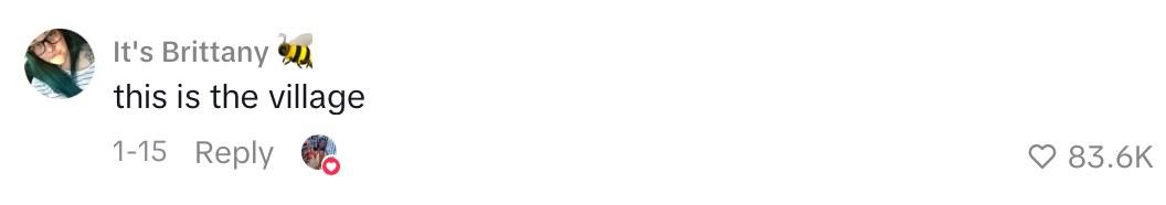 Comment on post about a neighbor who stepped up and helped a woman with crying baby in an empty apartment.