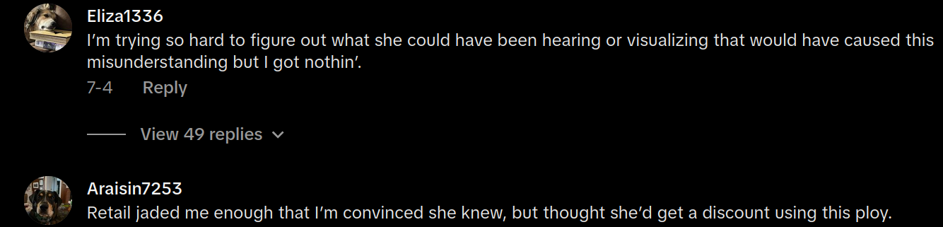 woman doesnt understand total transaction