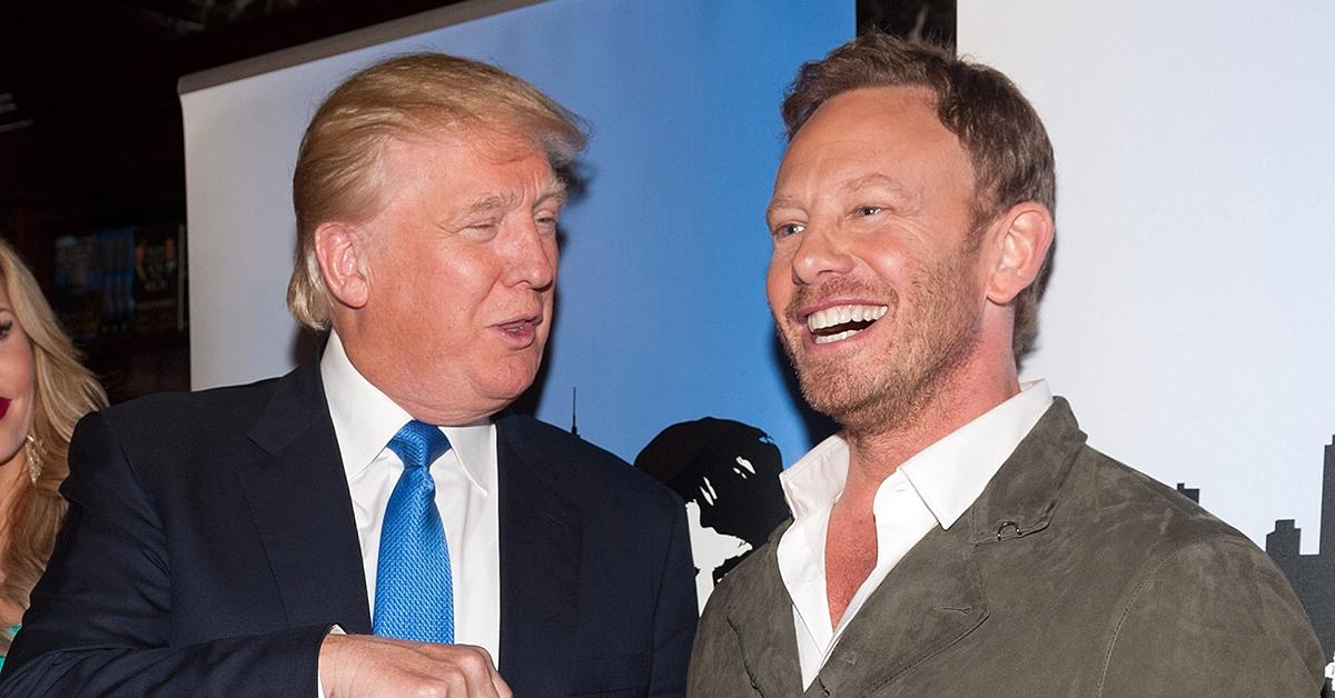 Donald Trump and Ian Ziering in 2015