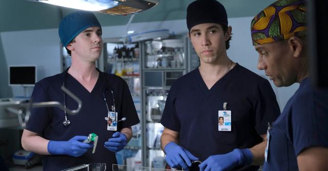 Freddie Highmore, Brandon Larracuente, and Hill Harper