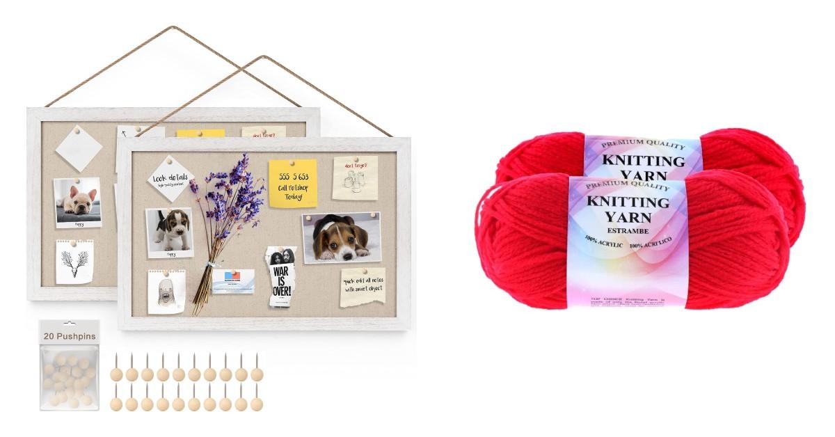 Bulletin Board Pack + Red Yarn