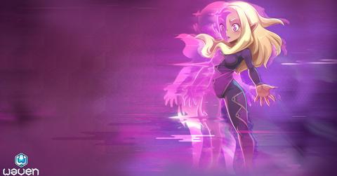 'Waven' Character art showing a class that can phase through walls.