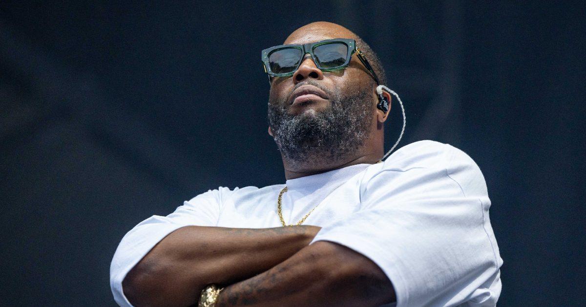 Killer Mike performing on stage in 2024.