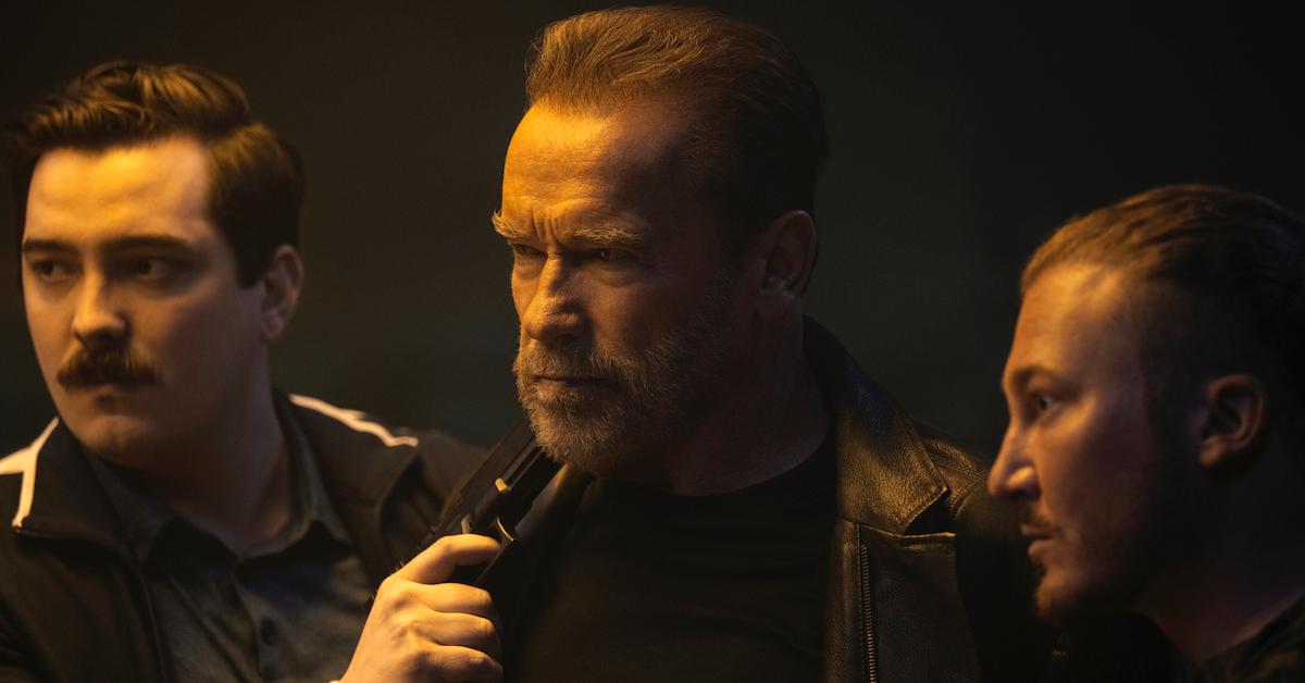 A scene in 'FUBAR' starring Arnold Schwarzenegger