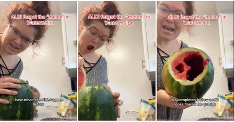 tiktoker @mommakalin hollow watermelon