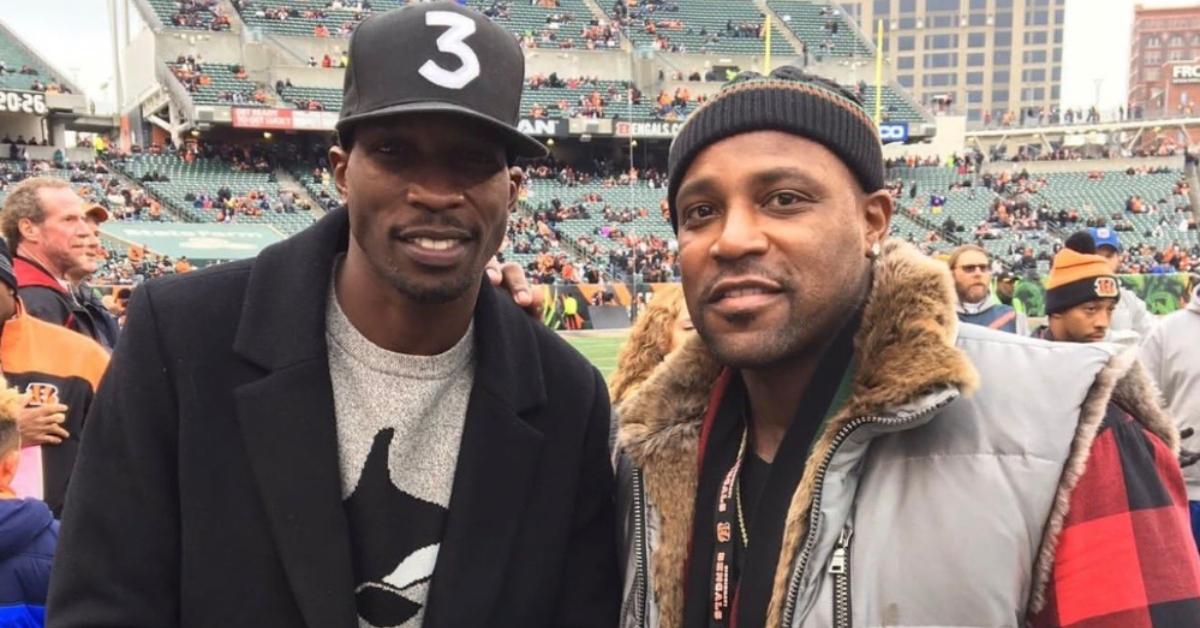 Rudi Johnson (R) with Chad Ochocinco