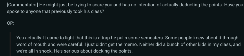 professor docking points phones on desks