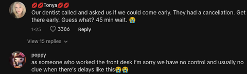 man leaves dentist appointment after minute wait