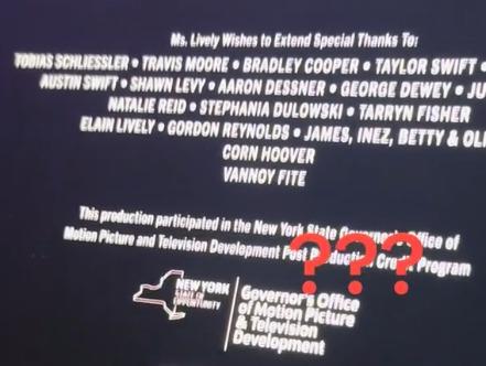 Blake Lively end credits 'It Ends with Us'