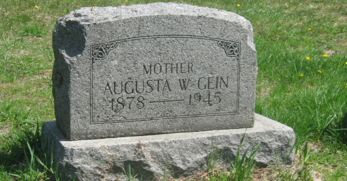 Augusta Gein's grave