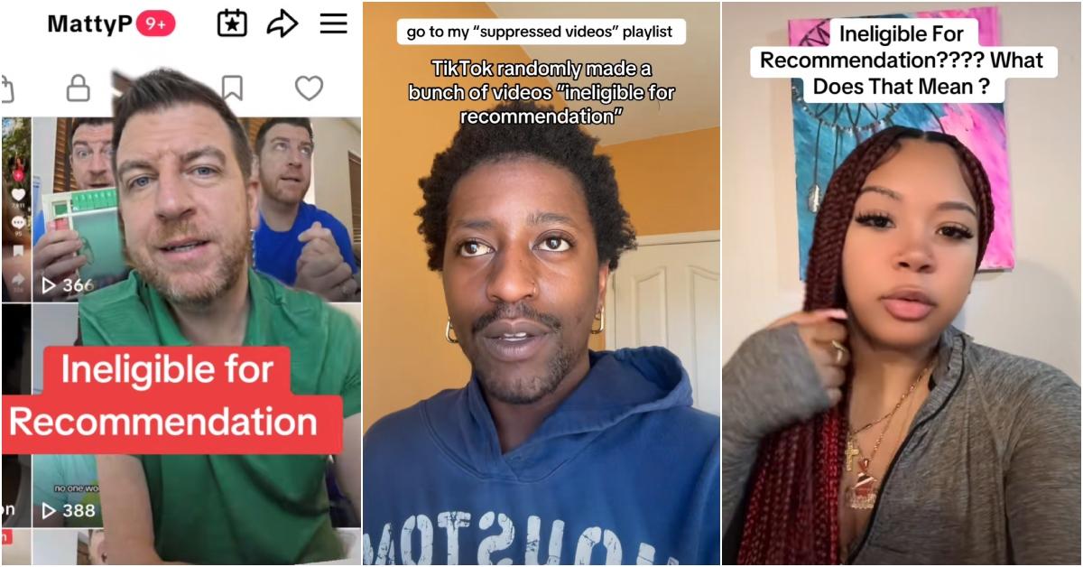 What Ineligible for Recommendation Means on TikTok