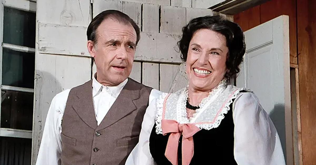 Richard Bull and Katherine MacGregor in 'Little House on the Prairie'