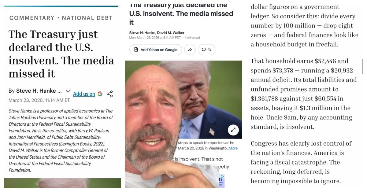 What Does It Mean That the US Is Insolvent?