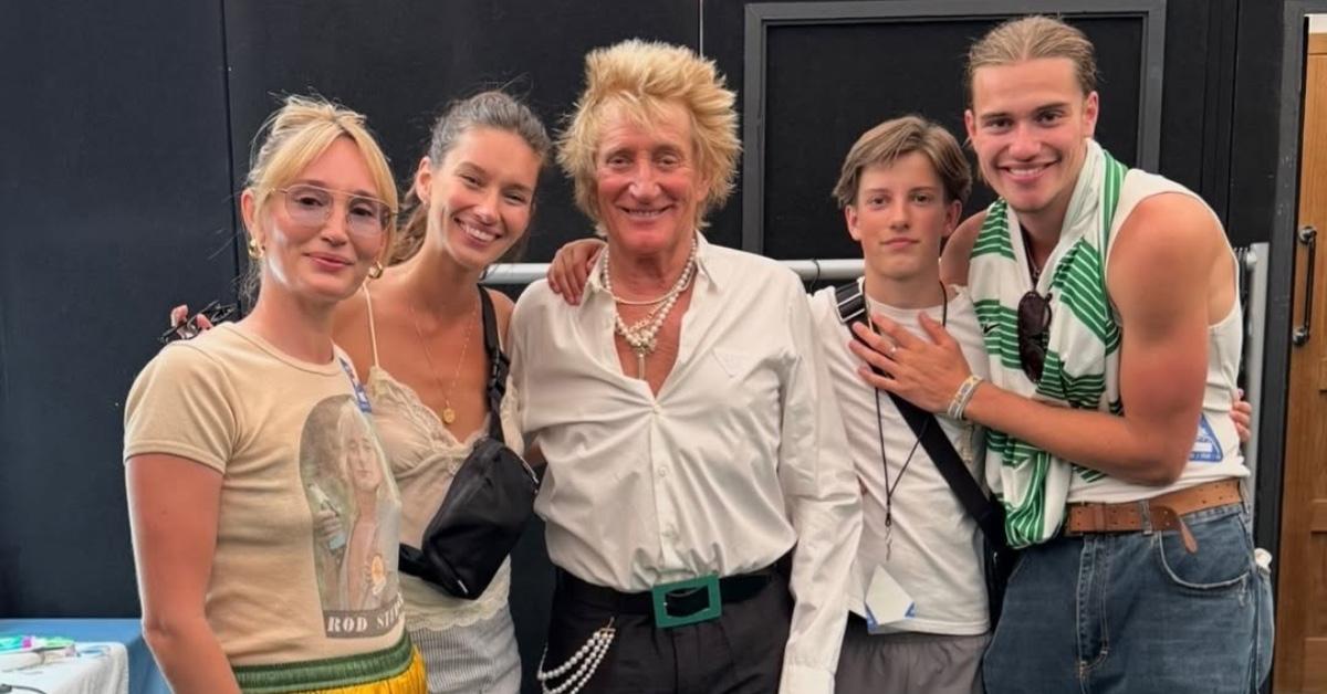 Rod Stewart and his children