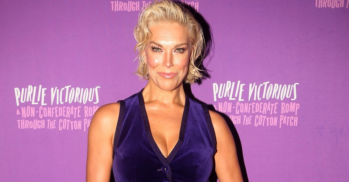 Hannah Waddingham poses at the opening night of "Purlie Victorious" at The Music Box Theatre on September 27, 2023 in New York City