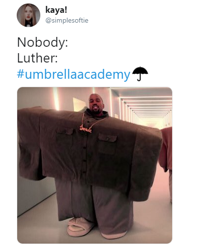 luther umbrella academy body meme