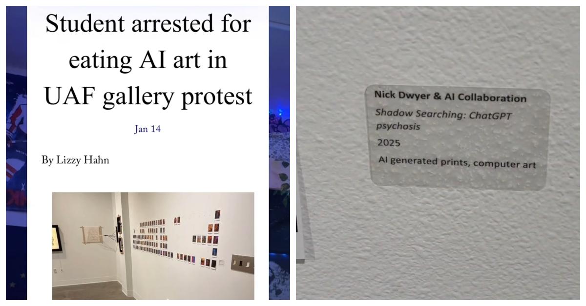 Art Student Ate Art in Protest of Encroaching AI