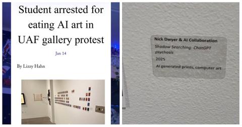 Art Student Ate Art in Protest of Encroaching AI