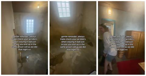 A woman was shocked at the conditions in an Airbnb in Bali