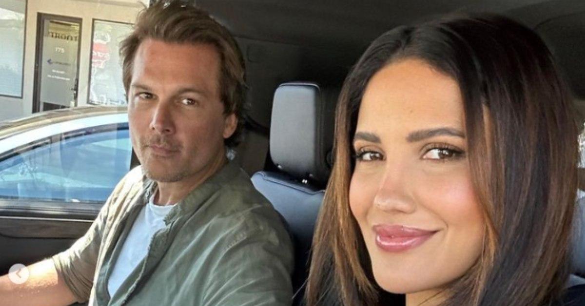 CJ Franco and Len Wiseman smiling in a vehicle