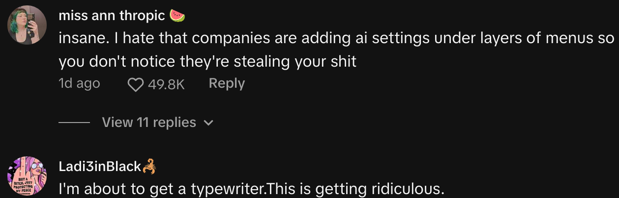 ai stealing writer says