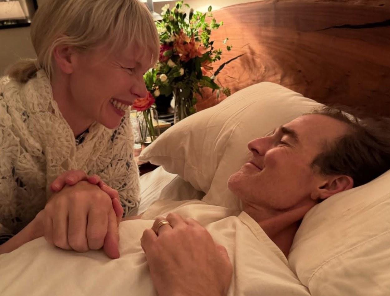 Erin Fetherston with James Van Der Beek in his final days.