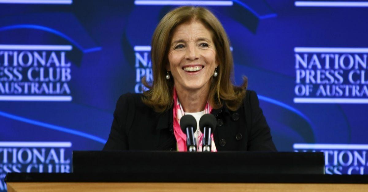 Caroline Kennedy addresses an audience.