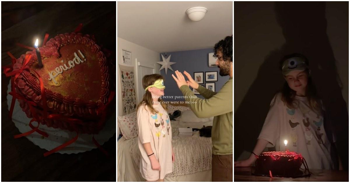 Parents Celebrate Daughter’s First Period With Cake