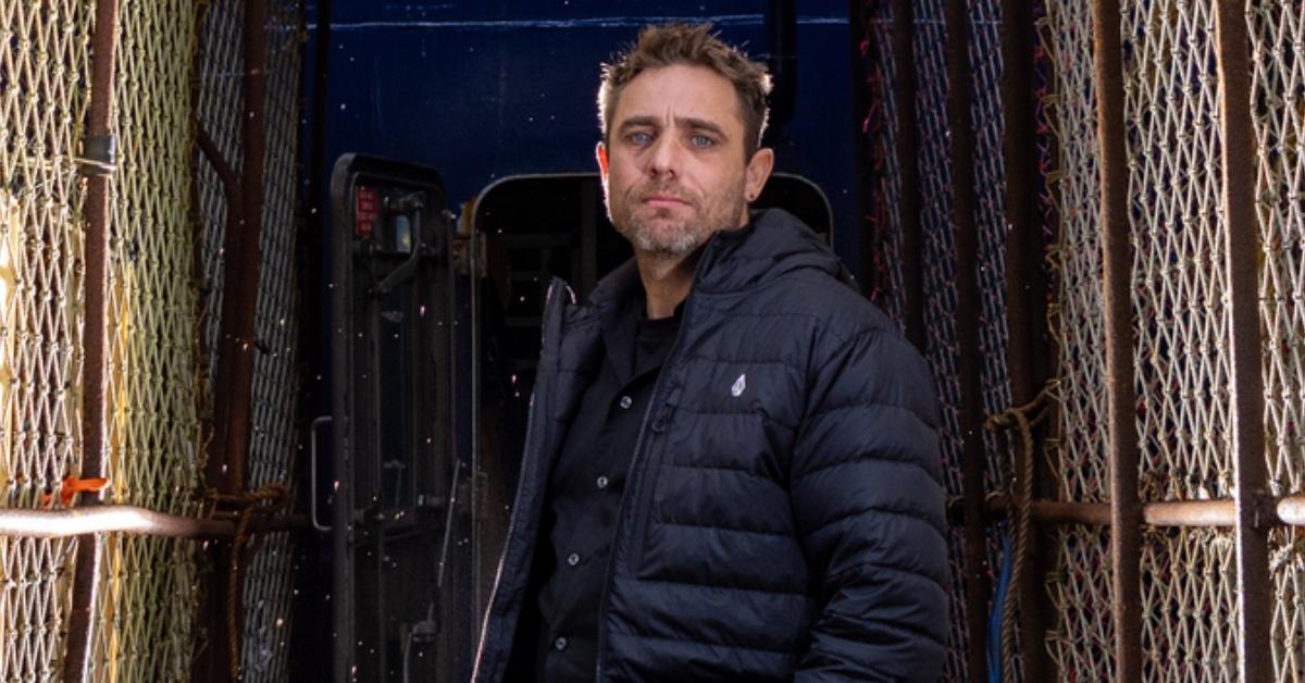 Jake Anderson from 'Deadliest Catch' on a boat.