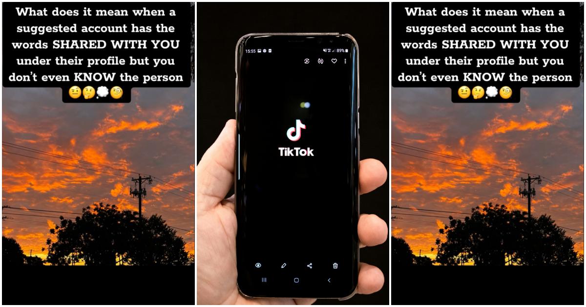 A TikToker asking what "shared with you" means on TikTok.