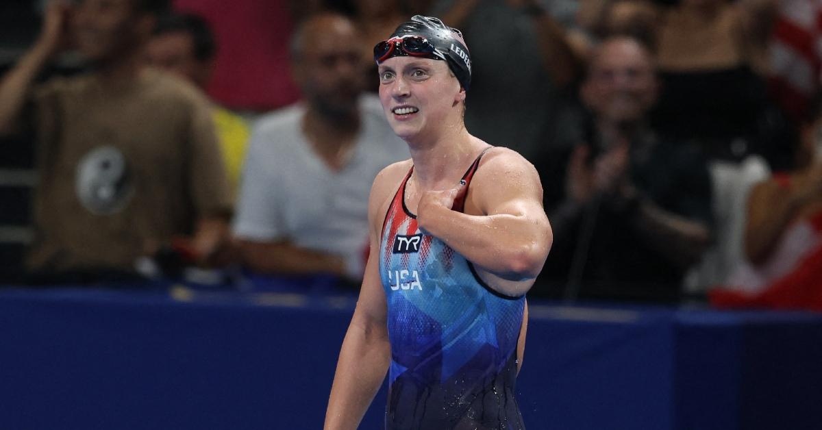 Katie Ledecky at the 2024 Paris Olympics.