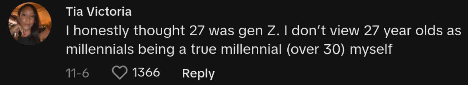 Comment on viral video of woman saying she was shamed for her "old" email address by Gen Z worker.