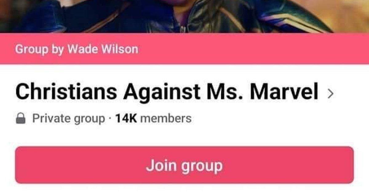 "Christians Against 'Ms. Marvel'" Facebook group