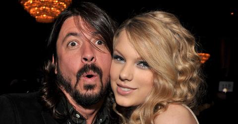 Dave Grohl and Taylor Swift cheek to cheek in 2008.