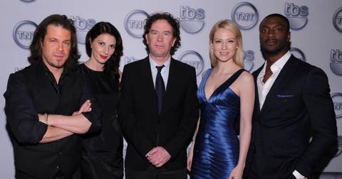 Timothy Hutton and the cast of 'Leverage' at an event in 2011.