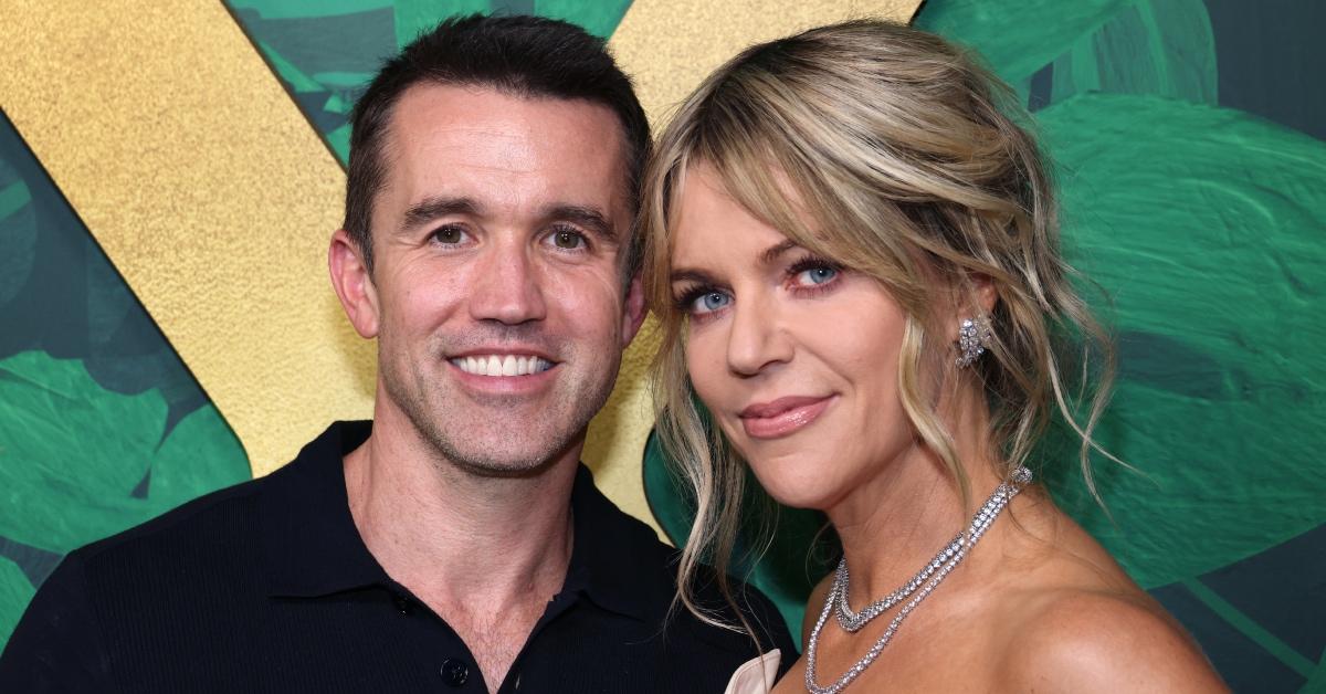 Rob McElhenney and Kaitlin Olson attend the HBO Emmy's Party 2022.